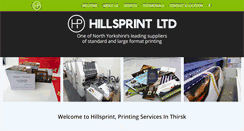 Desktop Screenshot of hillsprint.co.uk