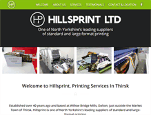 Tablet Screenshot of hillsprint.co.uk